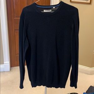 Crewneck Ribbed Cotton Sweater